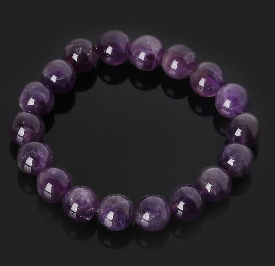 Amethyst 8mm Round Bracelet