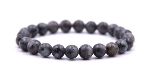 Black Labradorite (Larvikite) 8mm Bracelet