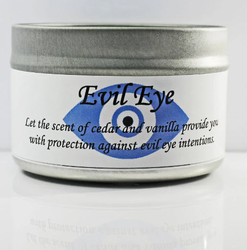 Evil Eye 4 oz Tin Candle