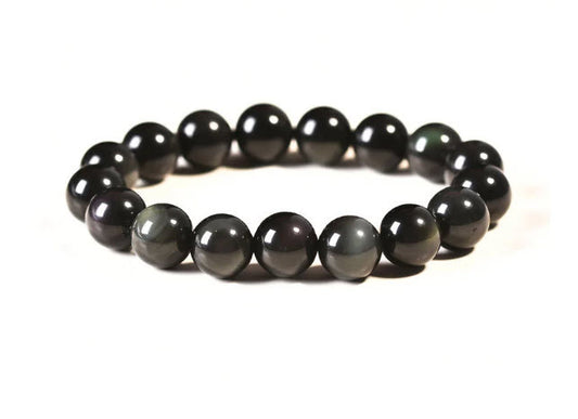 Obsidian Gemstone Bracelet 8mm