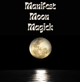 Virtual Gift Card showing a moon on top of water and it says Manifest Moon Magick